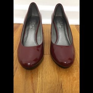 Wine Red Kitten heels